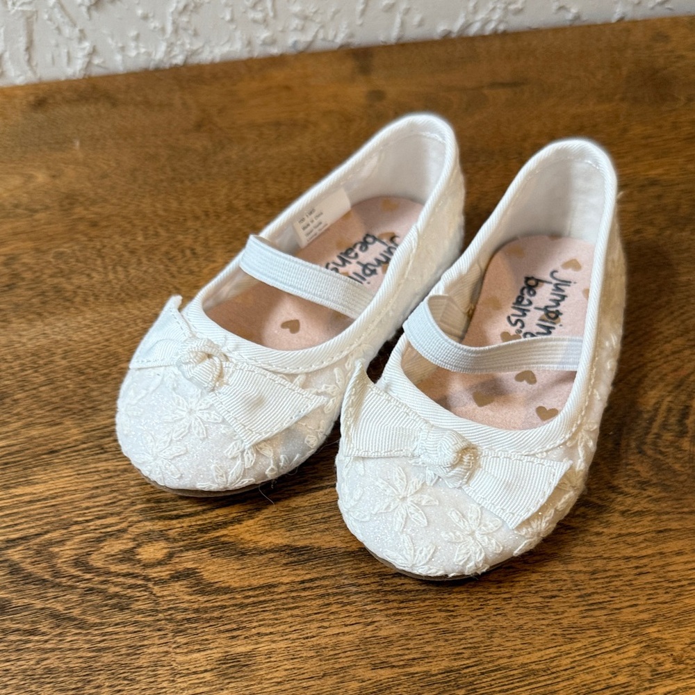 White Lace Kids Shoes